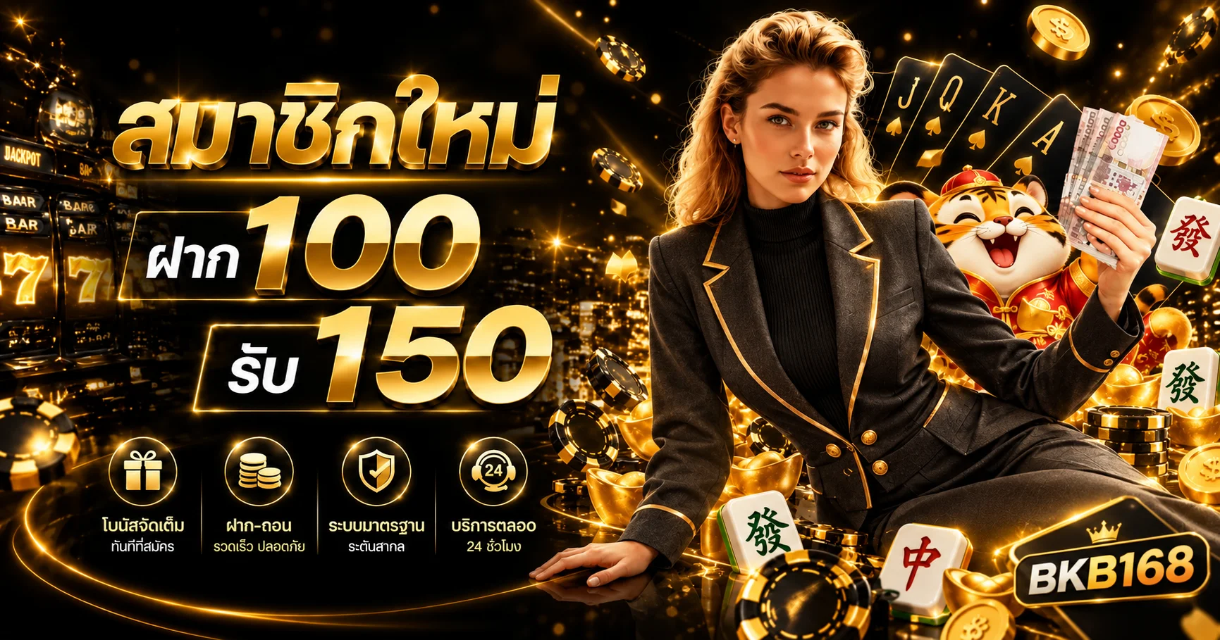 ภาพคาสิโนและสิทธิ์สมาชิกใหม่ของ BKB168